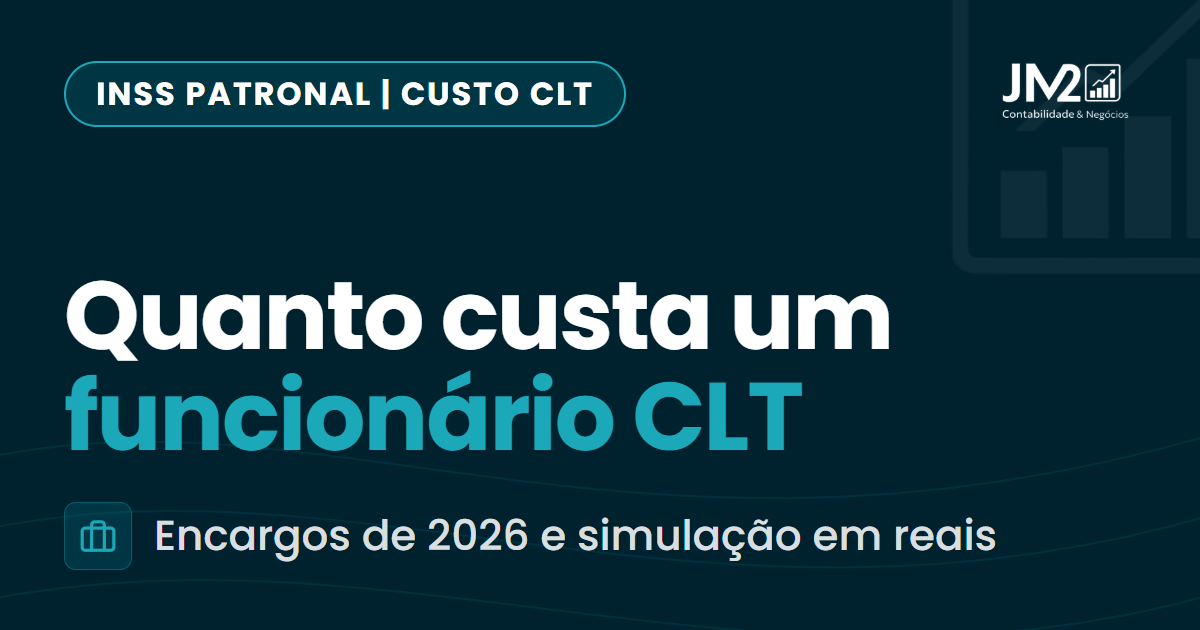 Capa do artigo: quanto custa um funcionário CLT em 2026